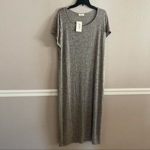 Pinc Gray Maxi Dress Size 3X NWT